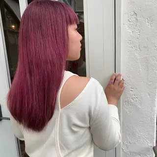 ロング カラー 山下 千明のヘアスタイル