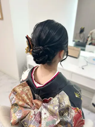 ロング ヘアアレンジ ヘアセット専門店 Rのヘアスタイル