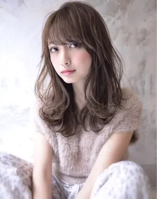 セミロング 近藤 亮太のヘアスタイル