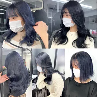 ロング カラー シールエクステ特化 ハイトーン、NANAのヘアスタイル