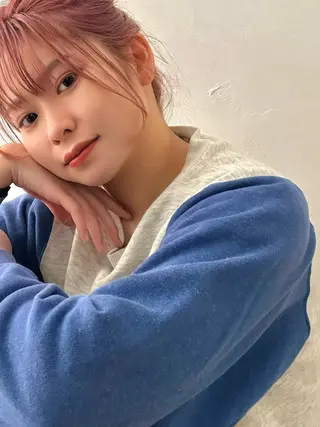 ロング カラー ヘアアレンジ 勝田 沙耶のヘアスタイル