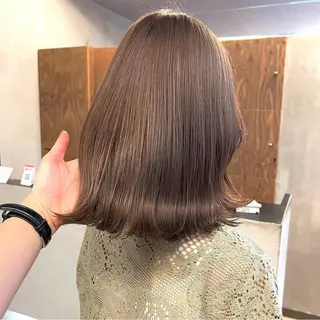 ミディアム カラー パーマ ヘアアレンジ メンズ キッズ ネイル マツエク・マツパ アイブロウ 前川 朋香のヘアスタイル