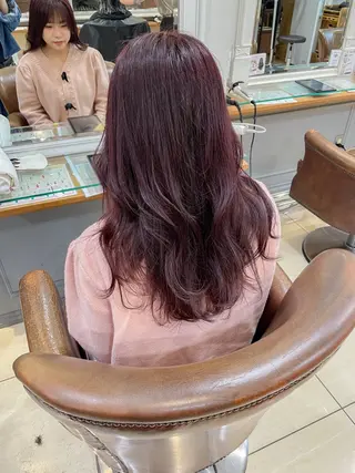 ロング パーマ ボブ ブリーチ/miinaのヘアスタイル