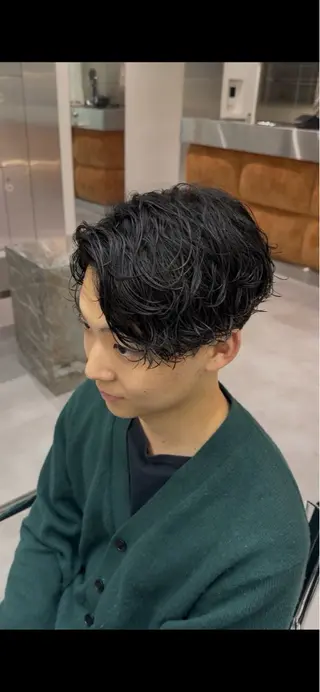 パーマ メンズ ブリーチ/パーマ特化 片平和寿のヘアスタイル