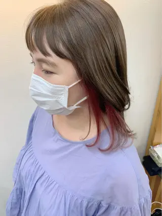 ミディアム hama yukiのヘアスタイル