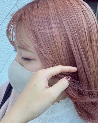 ミディアム カラー ヘアアレンジ マツエク・マツパ 透明感カラー🫧ヘア セット🫧松本菜月の眉毛・アイブロウイメージ