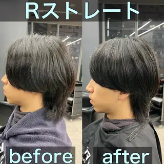 ショート メンズ 毛流れ縮毛矯正✨ メンズ那智優貴のヘアスタイル