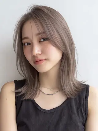 セミロング ❄️透明感カラー❄️ メンズ✂️TOWAのヘアスタイル