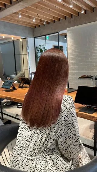 セミロング 髪質改善✨高級カラー 野井琢生のヘアスタイル