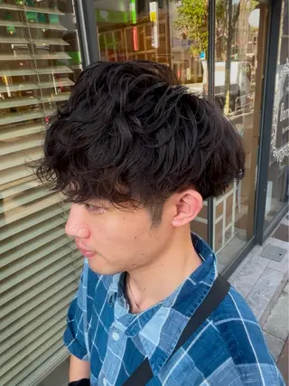 パーマ メンズ ヤシロケンタ メンズ特化のヘアスタイル