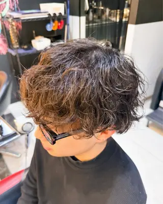 パーマ メンズ レディースモデル募集 無料/田中海斗のヘアスタイル