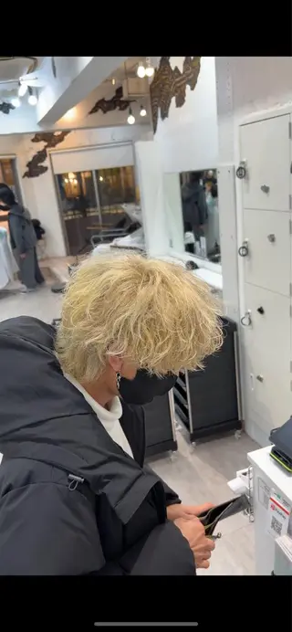 ショート カラー メンズ メンズ専門店 店長 小柳 裕夢のヘアスタイル