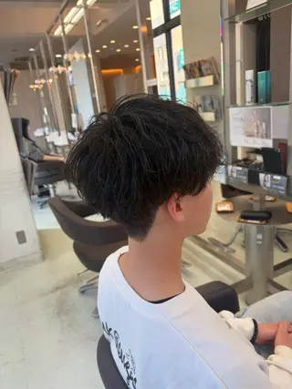 ショート パーマ メンズ 西村 駿希のヘアスタイル