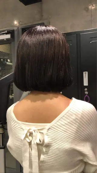 ミディアム カラー ヘアアレンジ 🎀縮毛矯正.暗髪 .艶髪🩶ちひろのヘアスタイル
