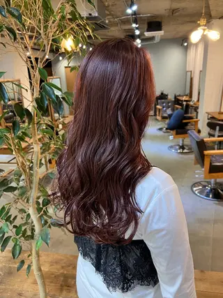 ロング カラー ブリーチなしカラー 🌿脇黒丸 彩のヘアスタイル