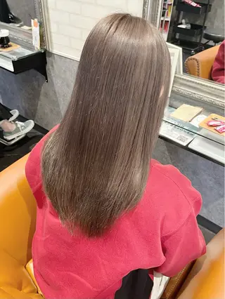 セミロング 松本 沙城のヘアスタイル