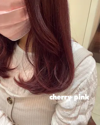 ミディアム カラー 西中島/髪質改善/ 透明感/山川光子のヘアスタイル