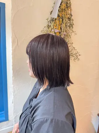 ミディアム カラー Hair musee 柱店所属・浦野 妃菜のヘアスタイル