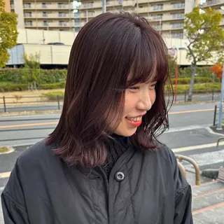 ミディアム やまぐち もえかのヘアスタイル