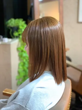 ミディアム 武田尚子🌸 自然に仕上がる矯正のヘアスタイル