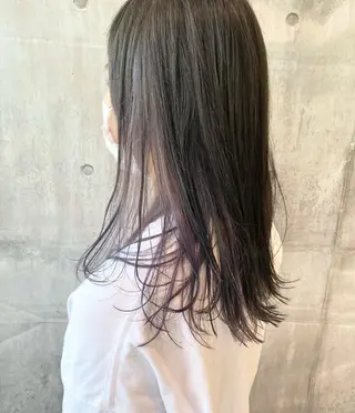 ロング カラー ウルフカット ハッシュカット/七海のヘアスタイル