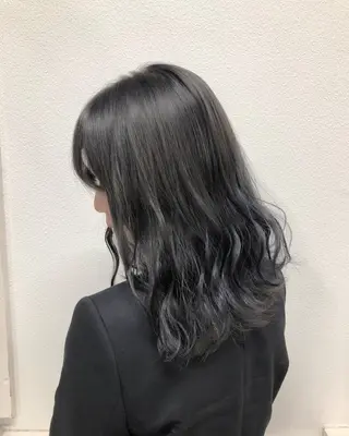 ミディアム カラー ヘアアレンジ GiseL天神カラー 髪質改善/ブリーチのヘアスタイル