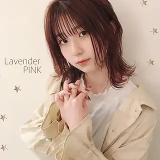 ミディアム カラー 市川 千夏のヘアスタイル