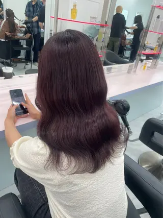 セミロング カラー パーマ ヘアアレンジ メンズ 🤍透明感カラー🤍 似合わせ🤍AINEのヘアスタイル