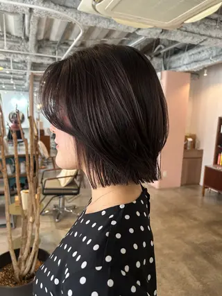 セミロング カラー ヘアアレンジ 🎀suzuna 透明感colorのヘアスタイル