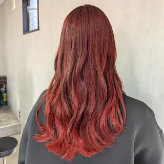 カラー ロング 小林 梨香のヘアスタイル