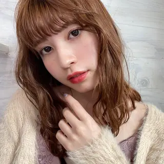 ミディアム 🪭risa 暖色/レイヤー🪭のヘアスタイル