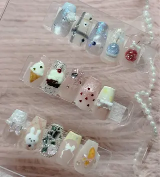 ネイル Nail Salon RiLion所属・kaho  🧸🎀 RiLionのネイルデザイン