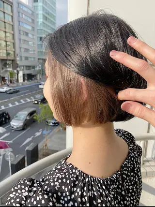 ミディアム カラー ブリーチ koheiのヘアスタイル
