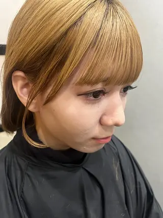 セミロング カラー 久木原 ゆりのヘアスタイル