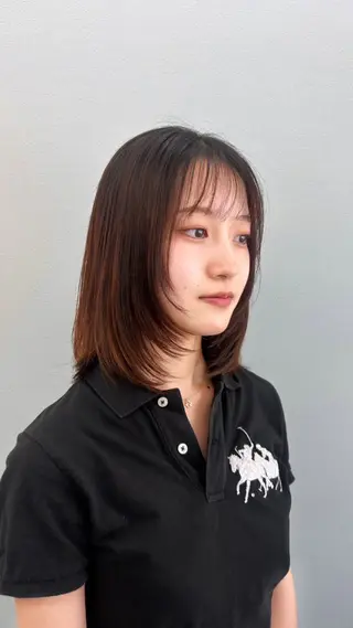 ミディアム ブリーチなしwカラー 🐈⬛kotoseのヘアスタイル