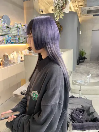 セミロング カラー 前橋 姫奈のヘアスタイル