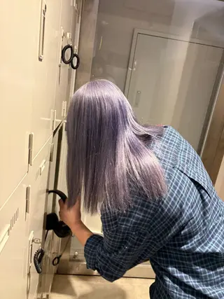 カラー 透明感ベージュ🤎 ナチュラルレイヤーのヘアスタイル