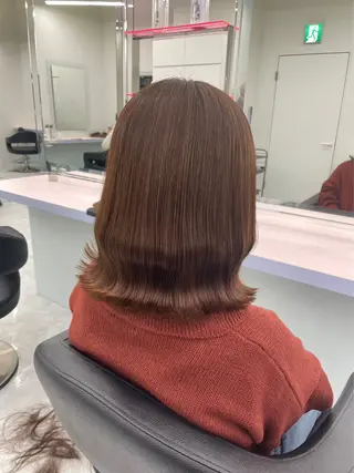 ミディアム カラー パーマ ヘアアレンジ メンズ 🤍透明感カラー🤍 似合わせ🤍AINEのヘアスタイル