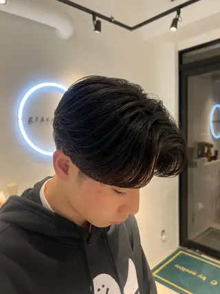 ミディアム パーマ メンズ メンズカットパーマ ✂️ JOYAのヘアスタイル