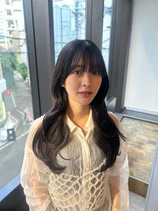 ロング カラー レイヤー🎀透明感 カラー|ワンホンのヘアスタイル