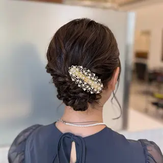 セミロング ヘアアレンジ 縮毛矯正+モテカラー 🎀✨MIHOのヘアスタイル