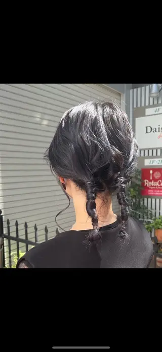 セミロング カラー ヘアアレンジ 熊本市東区 /Ririkaのヘアスタイル