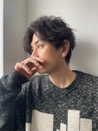 メンズ パーマ 【当日予約OK◎】 【学割あり】桂嵩太のヘアスタイル