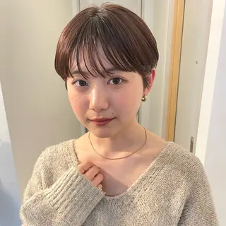 ショート カラー 本日予約可/髪質改善 四条/オカジマのヘアスタイル