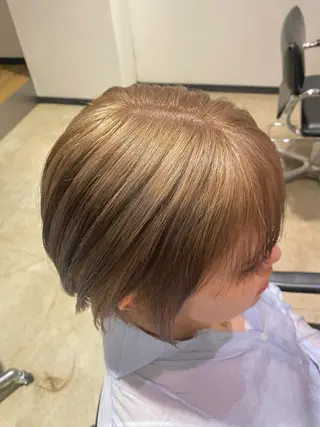 ショート カラー 暖色艶カラー♥️ nagi♥️のヘアスタイル