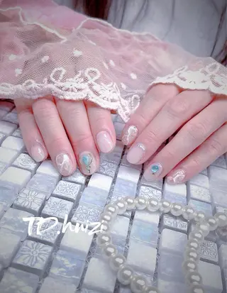 ショート めぐみのネイルサロン スタッフ練習のネイルデザイン