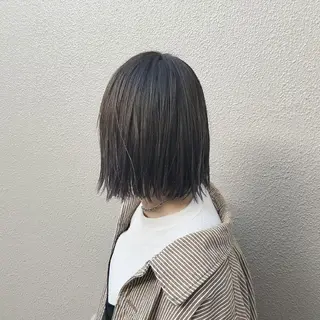 カラー ミディアム 🙃 透明感カラー/ボブのヘアスタイル