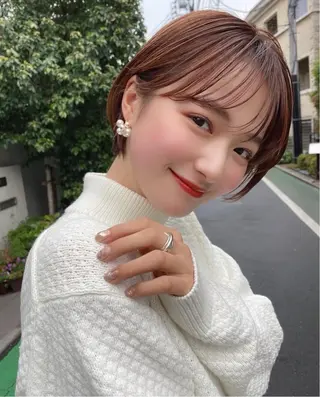 ショート 井上 一青のヘアスタイル