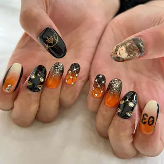 ロング 池袋痛ネイル Nok. 渡辺のネイルデザイン