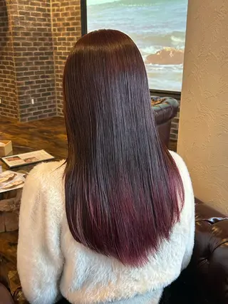 ロング カラー ヘアアレンジ 🌿Rina 🌙当日予約OK🌙のヘアスタイル